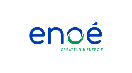 enoe logo bleu vert