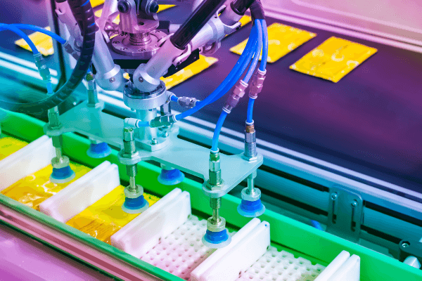 robot agroalimentaire servant à emballer les aliments