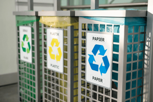 poubelles de tri - management environnemental